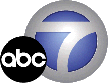 KABC-TV's ON-AIR ABC7, BOTTOM RIGHT CORNER, LOGO...